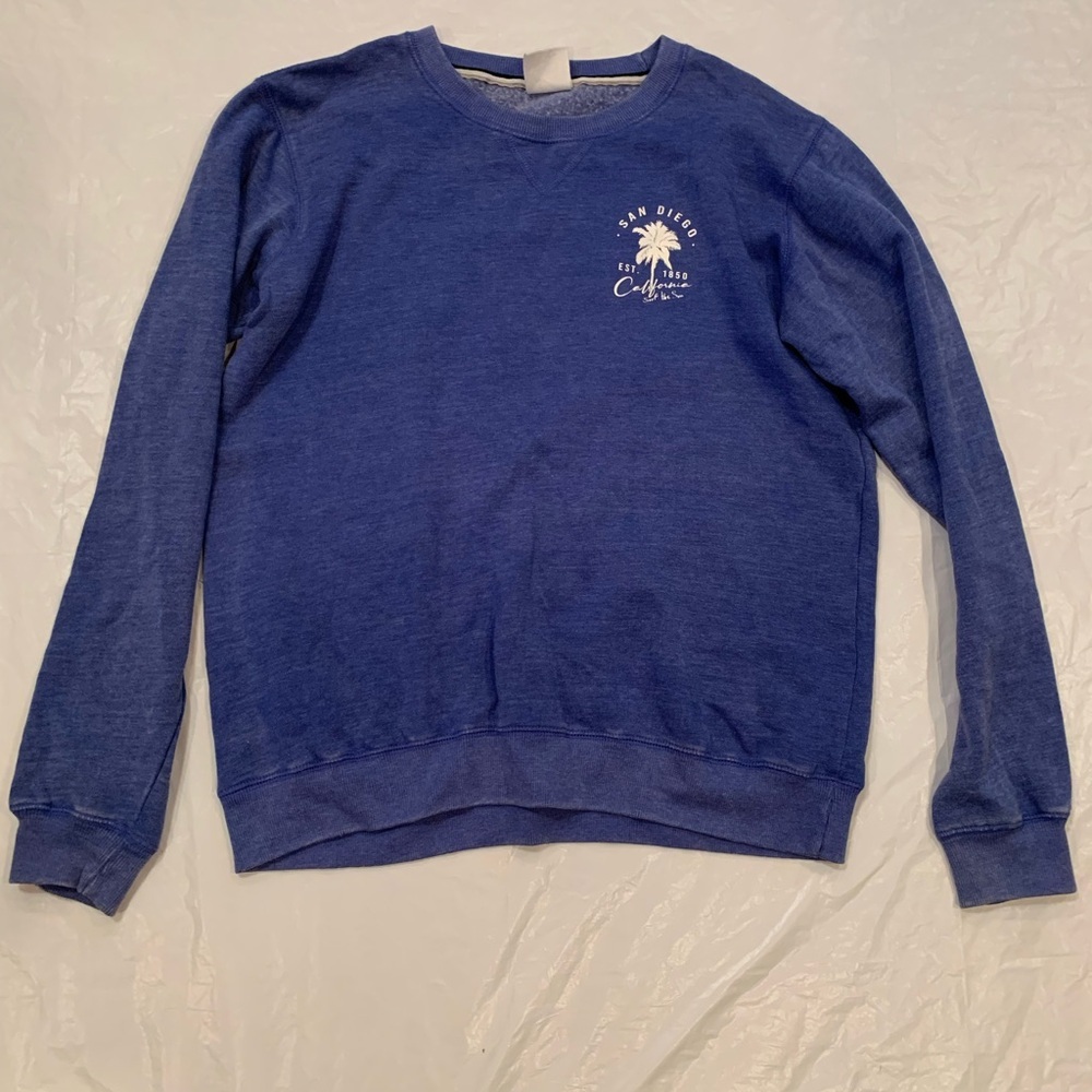 US Vintage San Diego, California Women's Blue Sweat Shirt Size Large